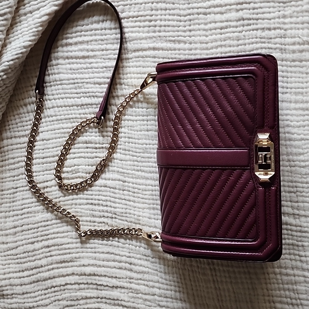 Rebecca Minkoff Chevron Quilted Love Crossbody